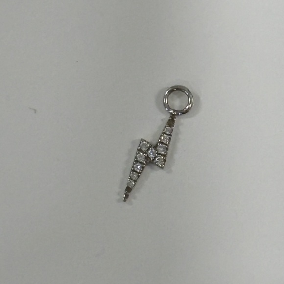 Maria Tash white gold and diamond lightning bolt charm. - Picture 1 of 12